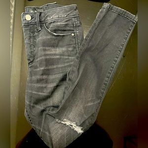 High waisted skinny jeans